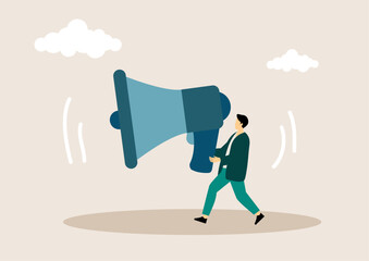 Management. Business Managment and Direction elements outline. Businessman, Career, Human Resources, Employee, Strategy, Communication, vector.