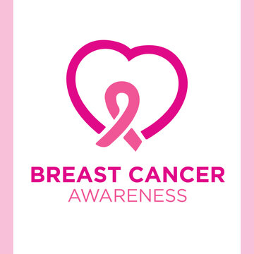 Breast Cancer Awareness Month Banner. Logo Vector for poster. Message for women. Fight with Breast Cancer 