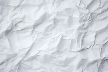 Obraz premium white crumpled paper texture background Generative AI