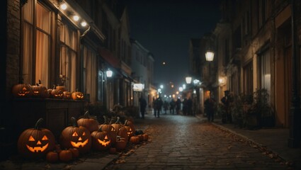 Halloween in a Lonely Haunted City