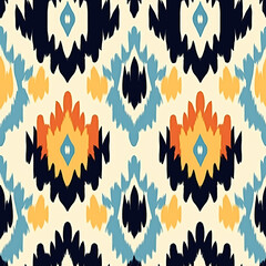 ikat seamless pattern
