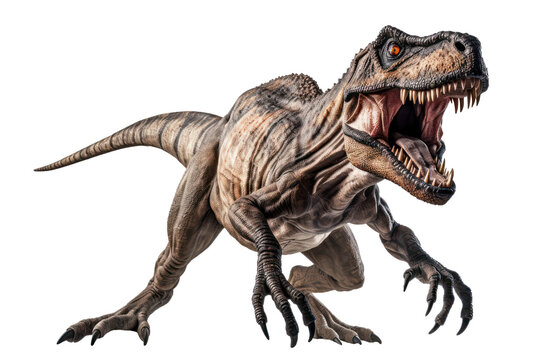 T-Rex dinosaur isolated on transparent background.