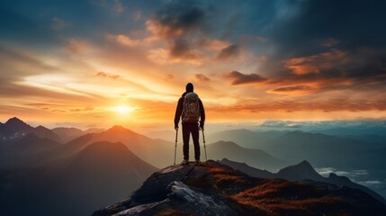 silhouette of a person. Generative AI