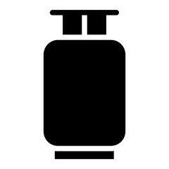 Solid gas cylinder icon