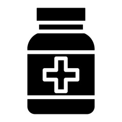 Solid Drug pill Box icon