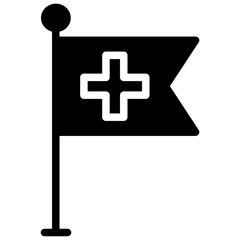 Solid Medicine Flag icon