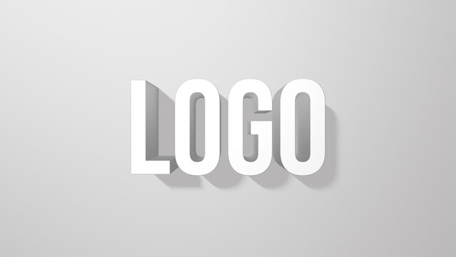 Clean Long Shadow Logo Reveal