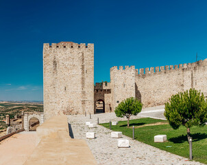 Fragment of the castle in Elvas, Portalegre, Portugal.