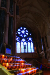 Church Windows and Candles