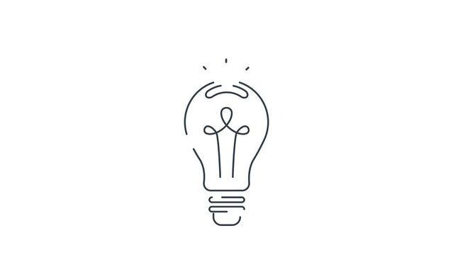 Investment in Creative Idea and Innovation - Animated Icon as MP4 File