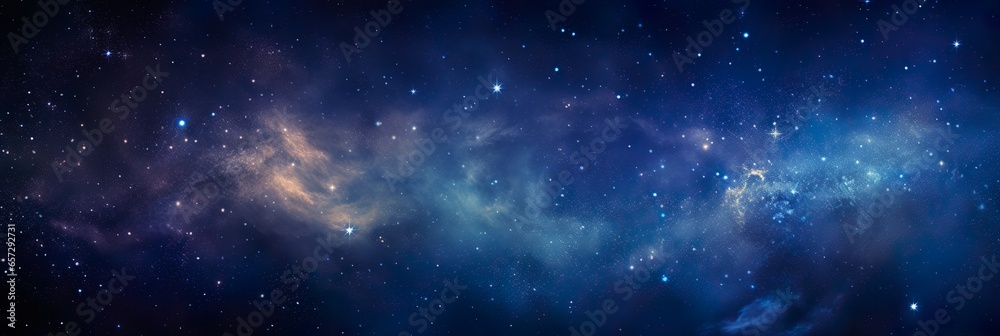 Wall mural Night sky - Universe filled with stars, nebula and galaxy