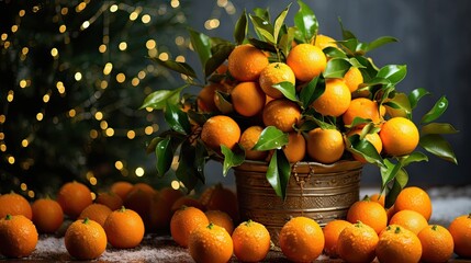 oranges in a basket