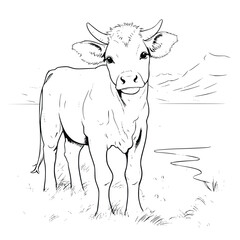  Cattle coloring pages for kids