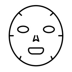Beauty facial mask icon. Face mask. Skin care. Vector.