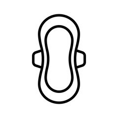Menstrual pad icon. Sanitary napkin icon. Vector.