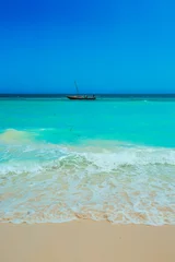 Cercles muraux Plage de Nungwi, Tanzanie Sand and ocean at Zanzibar beach
