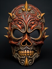 Naklejka premium halloween carnival skull mask 