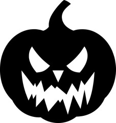 pumpkin halloween silhouette. Element of halloween illustration. Premium quality graphic design icon. Signs and symbols collection icon for websites, web design, mobile app