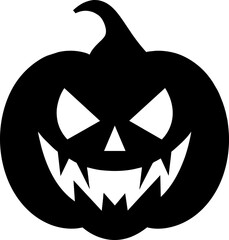 pumpkin halloween silhouette. Element of halloween illustration. Premium quality graphic design icon. Signs and symbols collection icon for websites, web design, mobile app