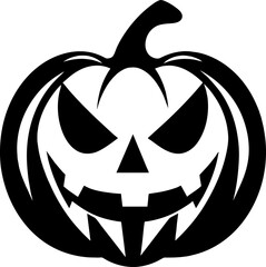 pumpkin halloween silhouette. Element of halloween illustration. Premium quality graphic design icon. Signs and symbols collection icon for websites, web design, mobile app