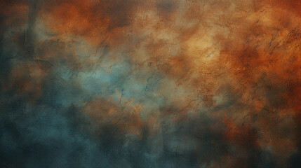 Fototapeta premium blue and orange rustic grunge background