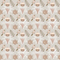 seamless pattern with christmas trees
