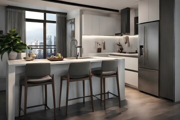 modern kitchen interior