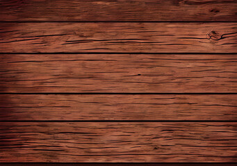 Naklejka premium Wood board texture, grunge style wood panel, Generative AI