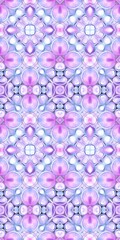 Abstract vintage traditional seamless violet pattern design inspired by tile art from Portugal and Spain. colourful ornament Morrocan Tiles.