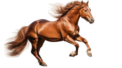 Obraz na płótnie Canvas running horse pose on transparent background