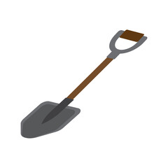 Sand shovel icon logo vector design template