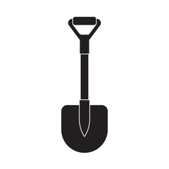 Sand shovel icon logo vector design template