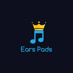 earpad logo design vector