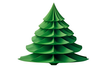 Fototapeta premium AI Generated Green Christmas Tree Graphic