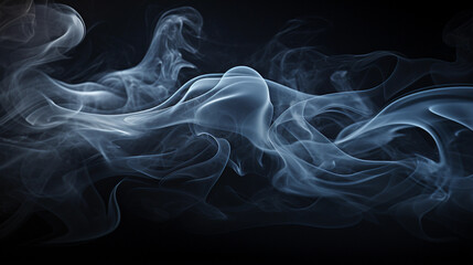 Obraz premium Abstract Display of Intricate Smoke Trails - Artistry in Motion