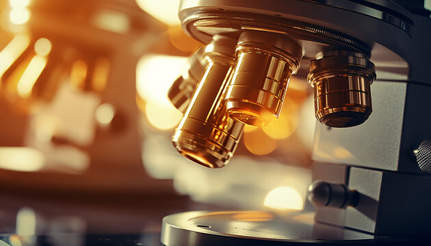 microscope in laboratory