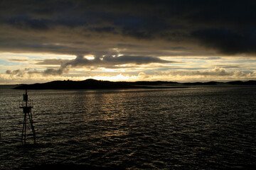 Midnight sun on Senja