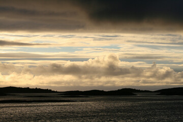 Midnight sun on Senja