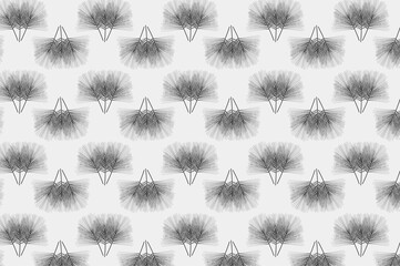 Obraz premium Abstract pattern of branches in black and white. 