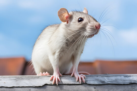 Liebenswerte Gefährten: Niedliche Ratte als intelligentes und neugieriges Haustier