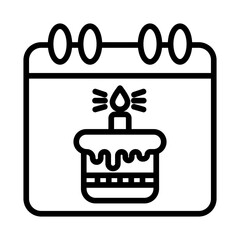 Calendar birthday icon
