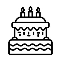 Birthday cake icon
