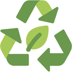Obraz premium Artistic Vectors Linking Nature Conservation and the Recycling Symbol