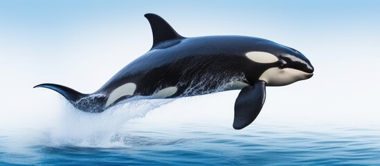 Fototapeta premium Orca the killer whale With copyspace for text