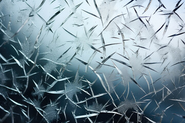Texture of frosted glass, with a cracked and shattered effect that creates a sense of chaos and movement. The frost adds a layer of coolness and mystery to the texture.