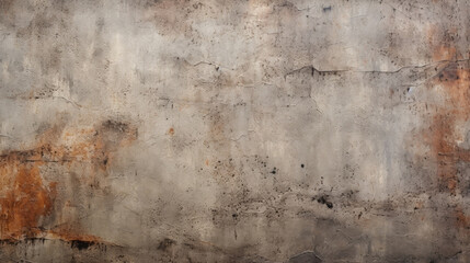 Texture of Corroded Concrete The hammered finish on this concrete creates a corroded look, with patches of roughness and decay. The surface is mottled with shades of gray and dark brown,