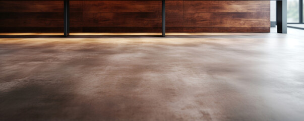 Closeup of Microtopping Concrete A textured surface with a rich brown color, resembling natural wood. Its warm and inviting appearance adds warmth to any design, while its durability and
