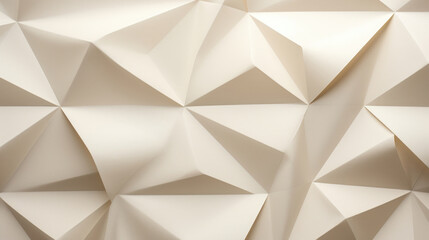 Closeup of a folded paper, with strategically p creases creating a geometric and angular pattern.
