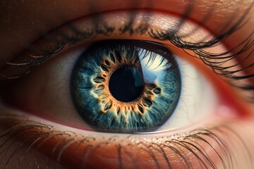 Macro human eye