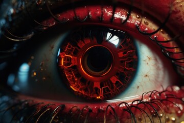 Macro human eye